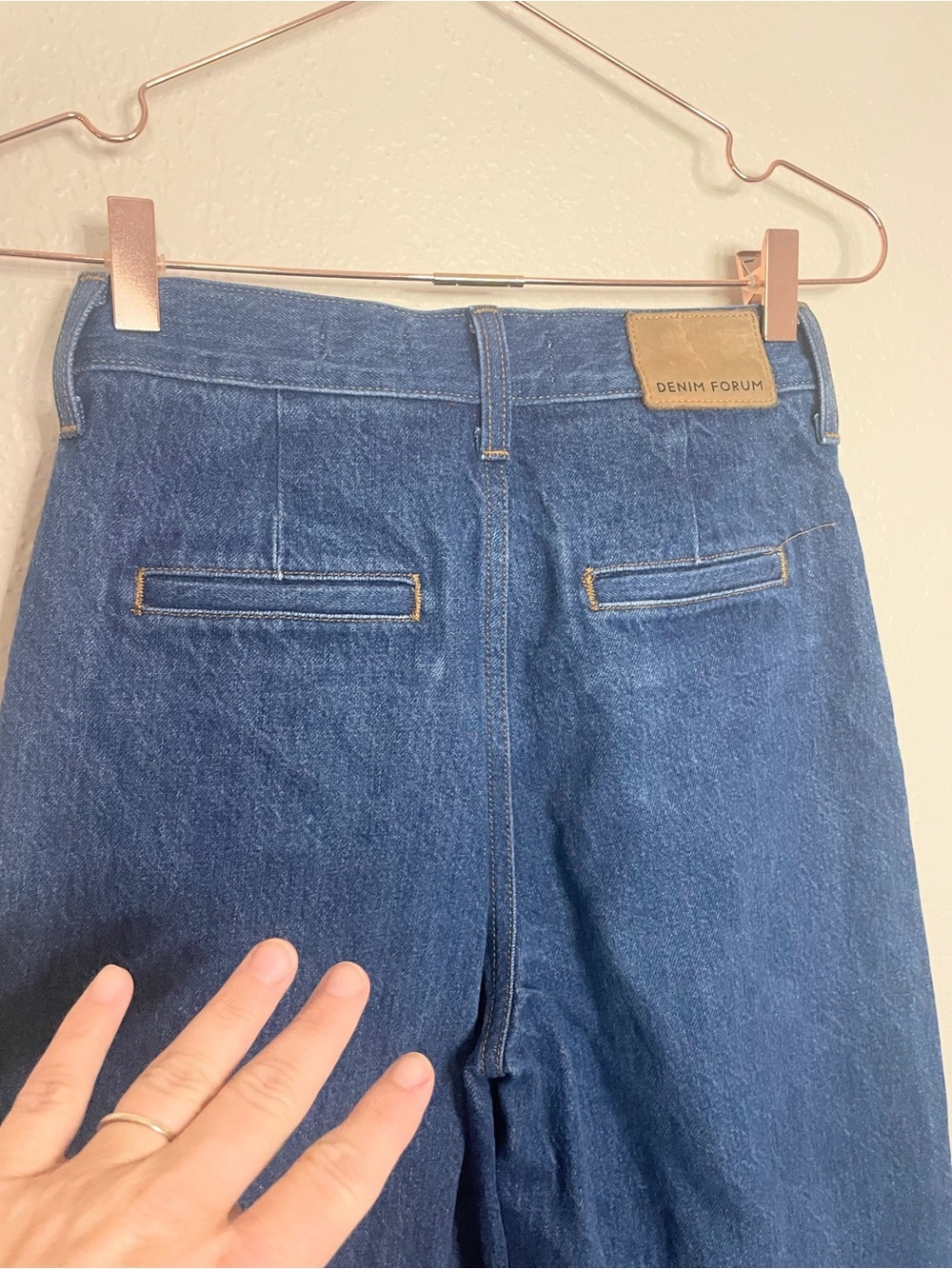 Denim Forum The Belinda High Rise Wide Leg Jeans 24 Organic Cotton - Picture 8 of 14